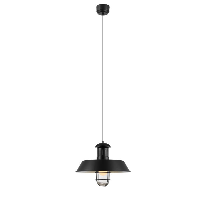 Lampa wisząca GoodHome Genly 1-punktowa E27 czarna