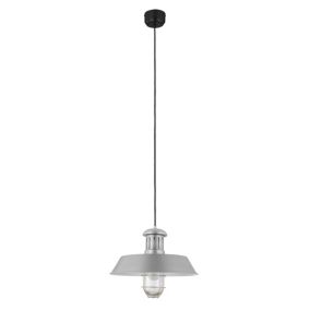 Lampa wisząca GoodHome Genly 1-punktowa E27 srebrna