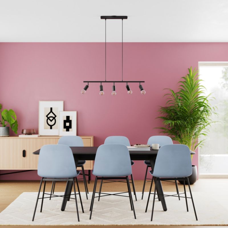 Lampa wisząca GoodHome Ghlin 5-punktowa E27 czarna