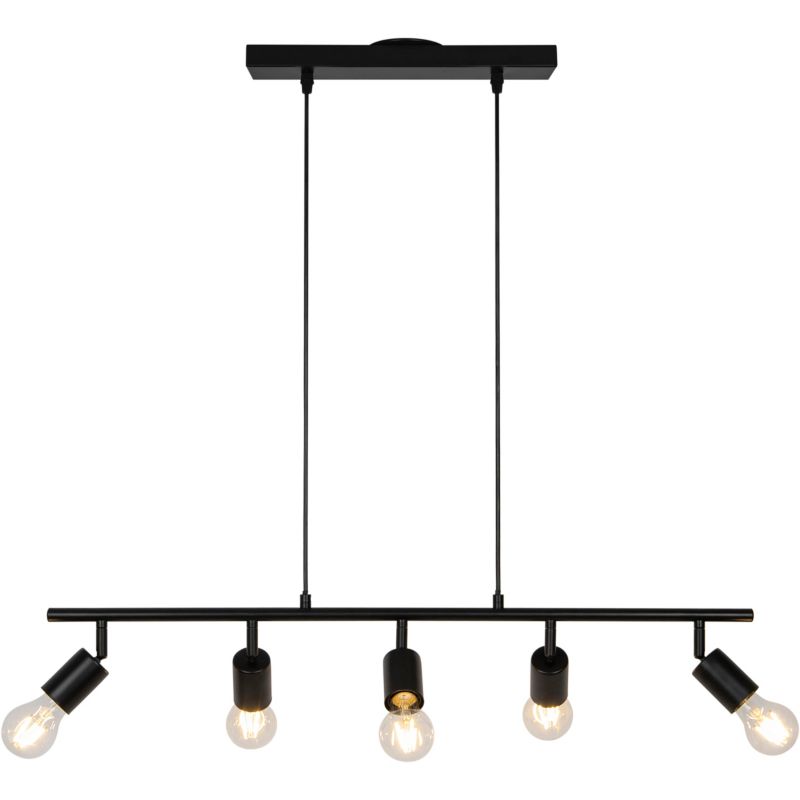 Lampa wisząca GoodHome Ghlin 5-punktowa E27 czarna