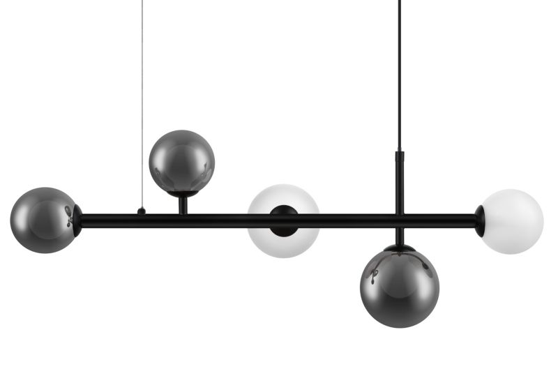 Lampa wisząca GoodHome Hauraki 5-punktowa G9 czarna