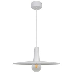Lampa wisząca GoodHome Hibonit 1-punktowa E27 45 cm biała