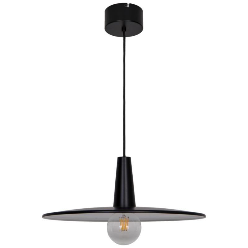 Lampa wisząca GoodHome Hibonit 1-punktowa E27 45 cm czarna