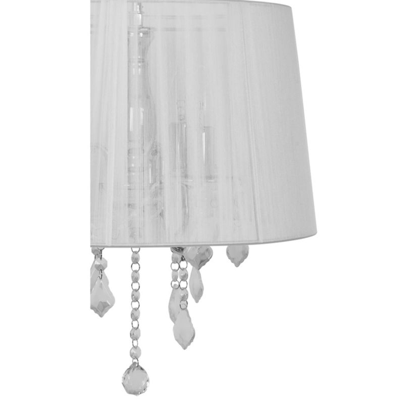 Lampa wisząca GoodHome Hovland 3-punktowa E14 chrom / biała