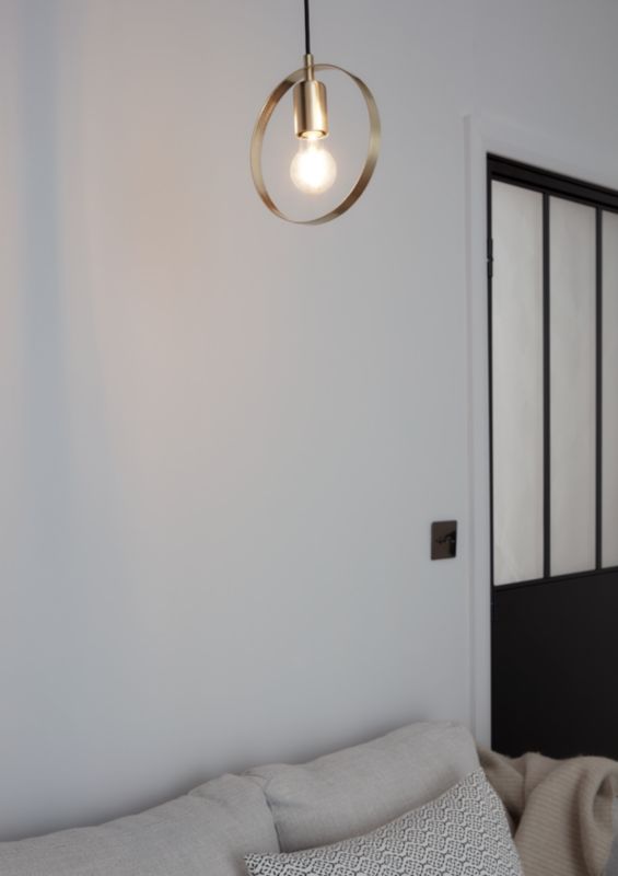 Lampa wisząca GoodHome Kaitains 1-punktowa E27 20 cm złota