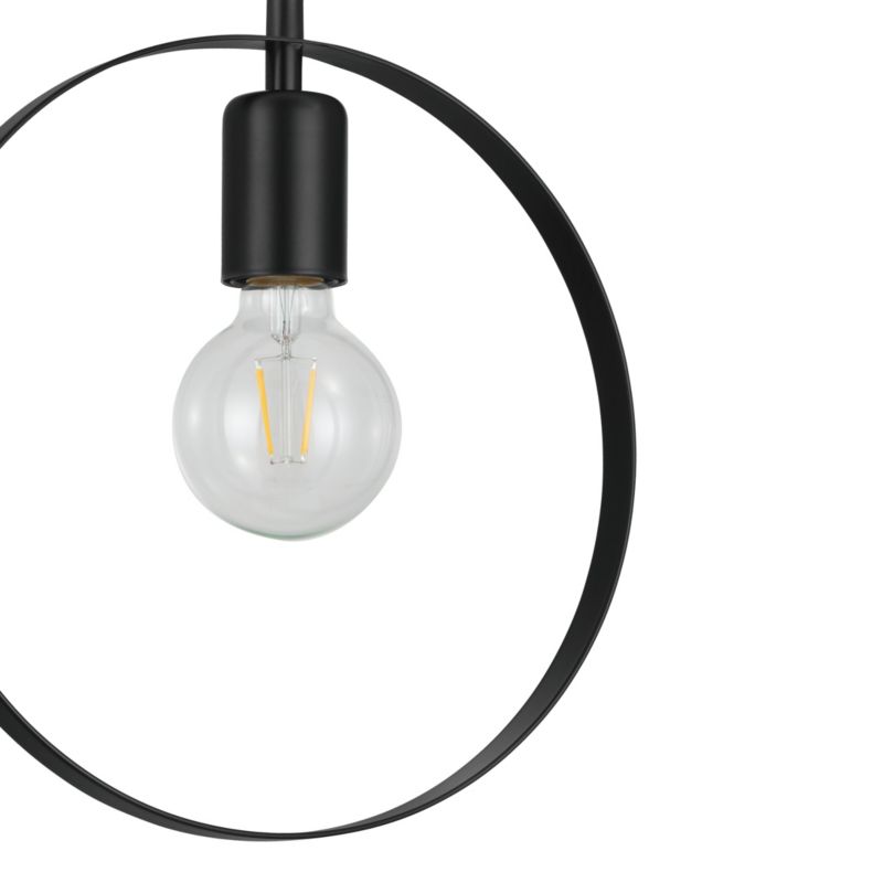 Lampa wisząca GoodHome Kaitains 1-punktowa E27 28 cm czarna