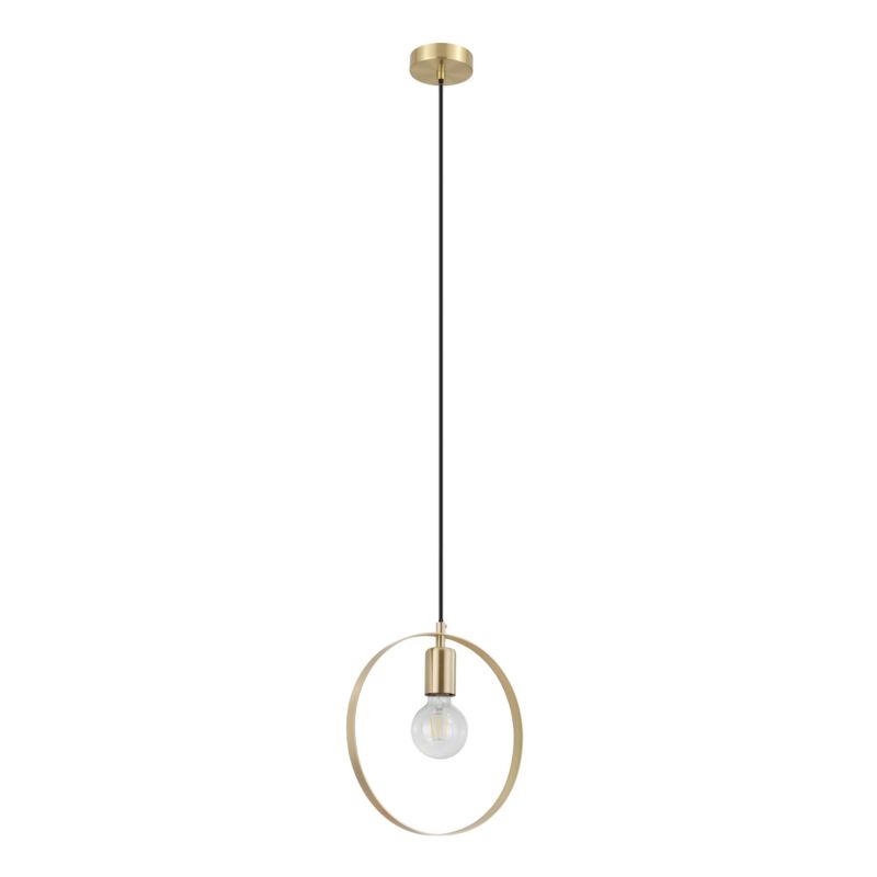 Lampa wisząca GoodHome Kaitains 1-punktowa E27 28 cm złota