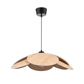 Lampa wisząca GoodHome Kenya 1-punktowa E27 ratan