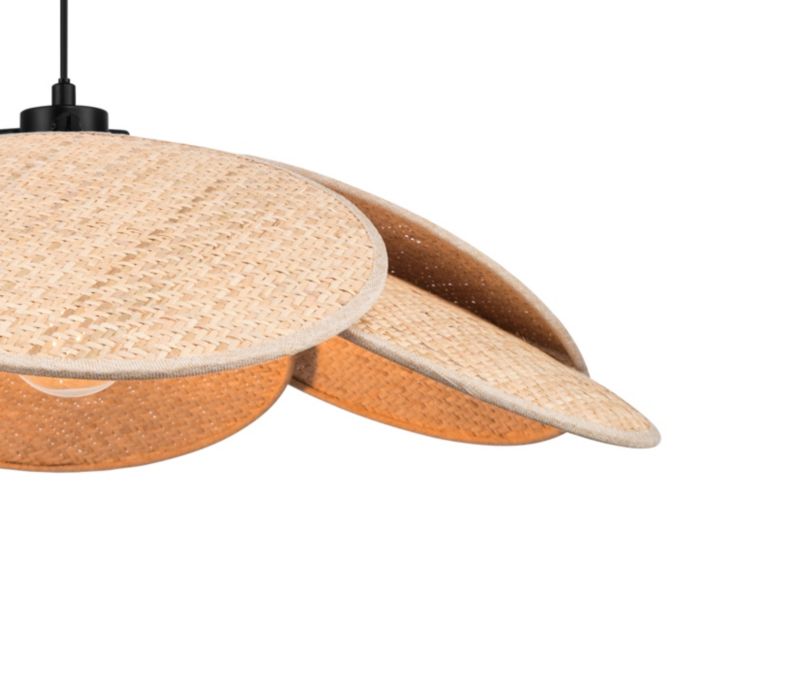 Lampa wisząca GoodHome Kenya 1-punktowa E27 ratan