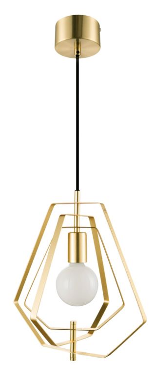 Lampa wisząca GoodHome Nedoki 1-punktowa E27 35 cm mosiądz