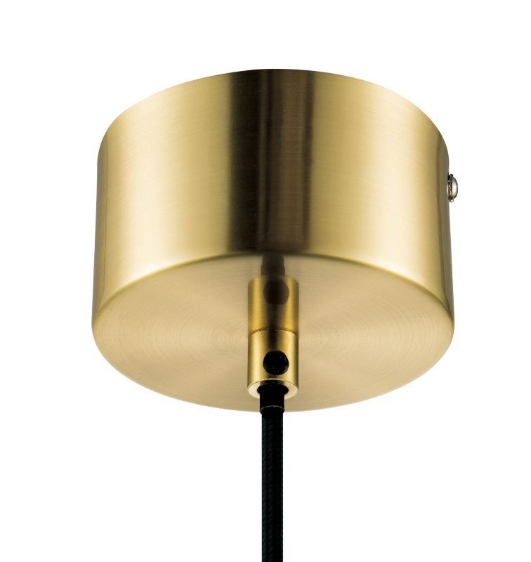 Lampa wisząca GoodHome Nedoki 1-punktowa E27 35 cm mosiądz