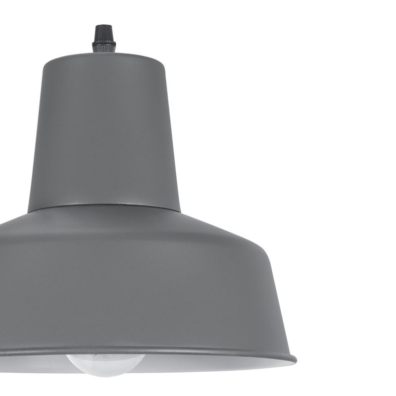 Lampa wisząca GoodHome Orous 1-punktowa E27 24 cm grafitowa