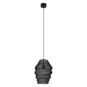 Lampa wisząca GoodHome Pepalu 1-punktowa E27 czarna