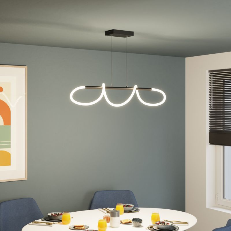 Lampa wisząca GoodHome Pepperberry 1200 lm 4000 K czarna