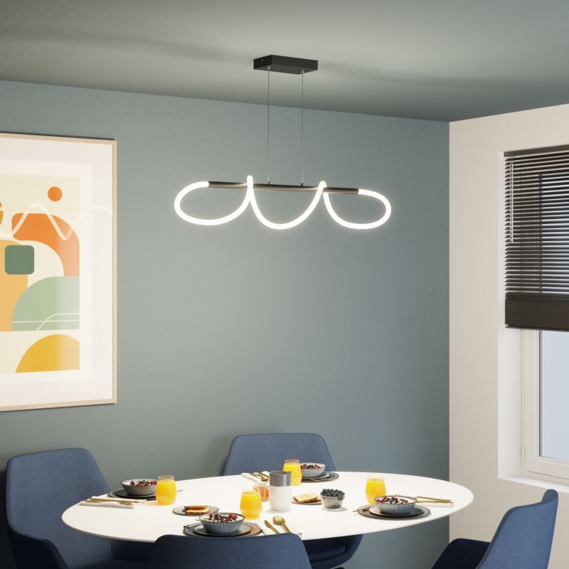 Lampa wisząca GoodHome Pepperberry 1200 lm 4000 K czarna