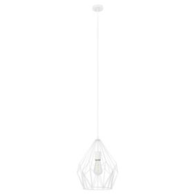 Lampa wisząca GoodHome Phobeto 1-punktowa E27 biała