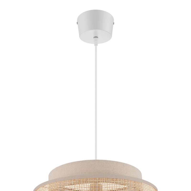 Lampa wisząca GoodHome Quetzal 1 x E27 38 cm ratan/lina