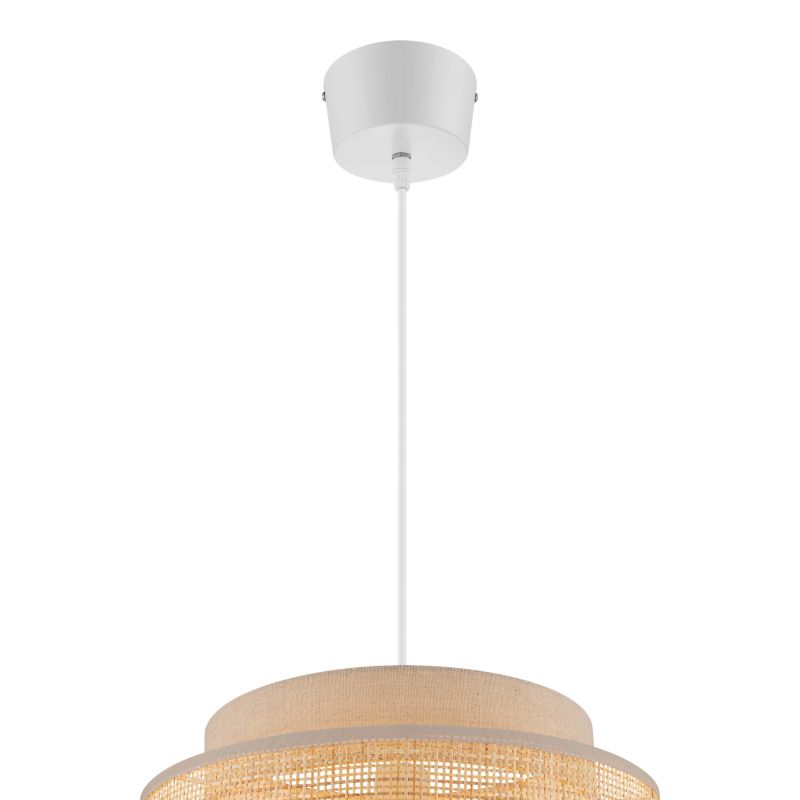 Lampa wisząca GoodHome Quetzal 1 x E27 38 cm ratan/lina