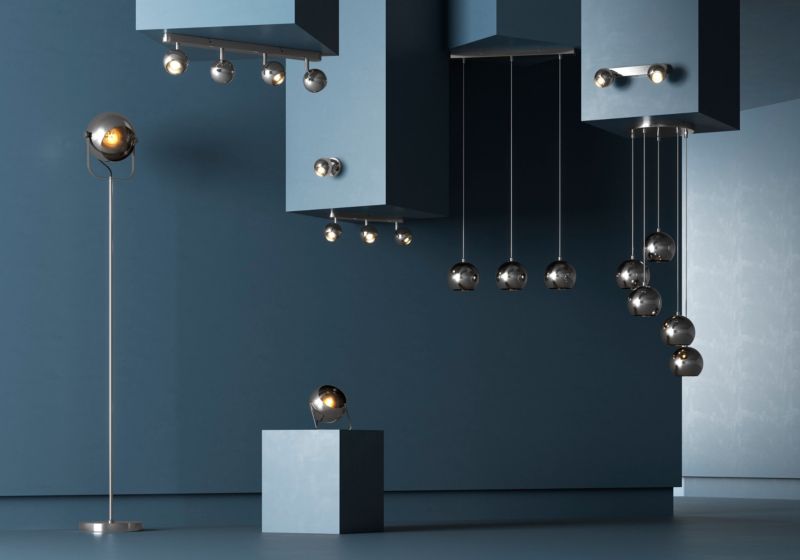 Lampa wisząca GoodHome Roccheta 3-punktowa E14 chrom