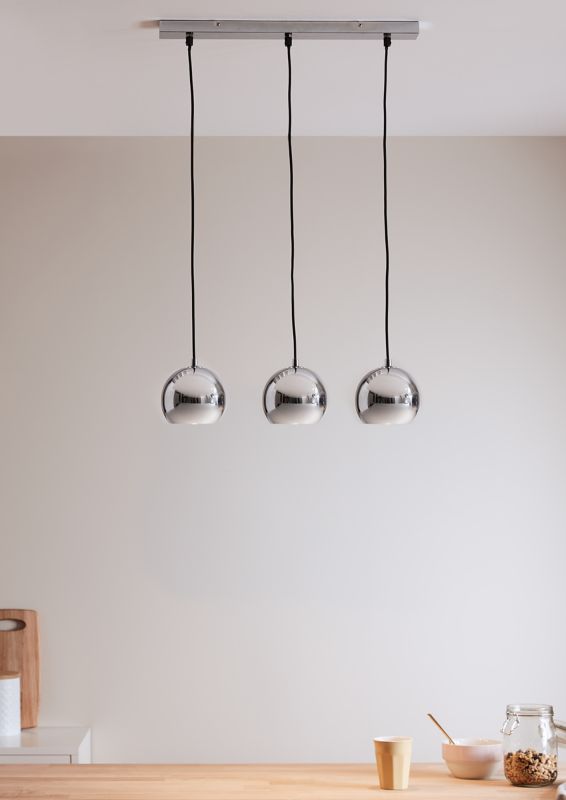 Lampa wisząca GoodHome Roccheta 3-punktowa E14 chrom