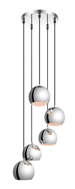 Lampa wisząca GoodHome Roccheta 5-punktowa E14 chrom