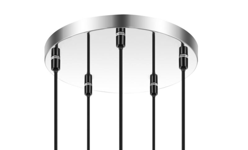 Lampa wisząca GoodHome Roccheta 5-punktowa E14 chrom
