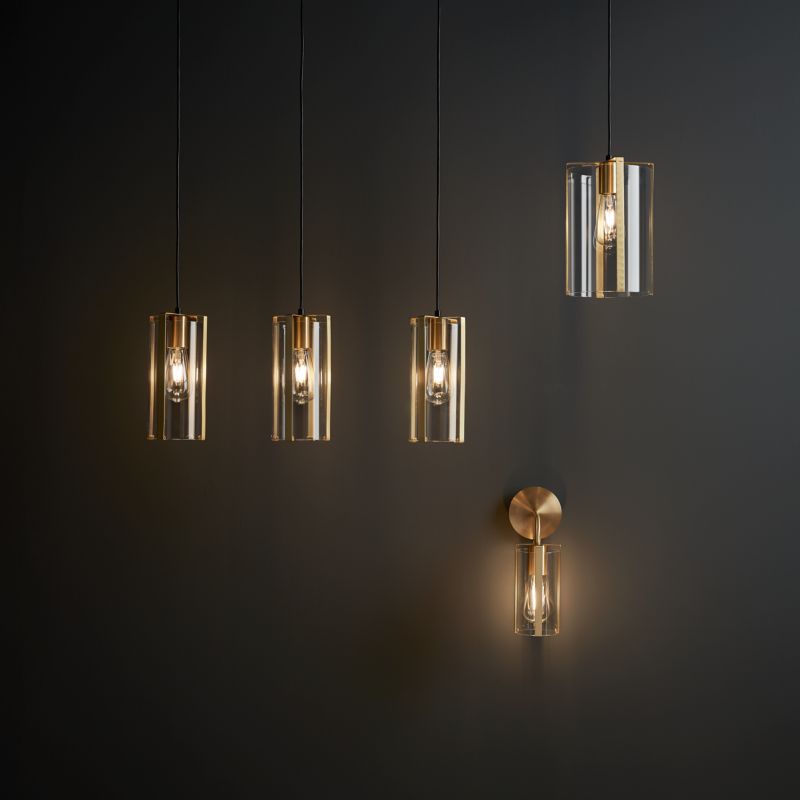 Lampa wisząca GoodHome Saiphi 3-punktowa E27 złota