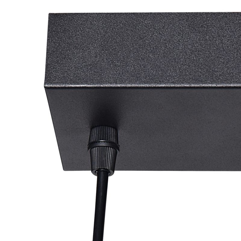 Lampa wisząca GoodHome Shadbush 4000 K czarno drewniana