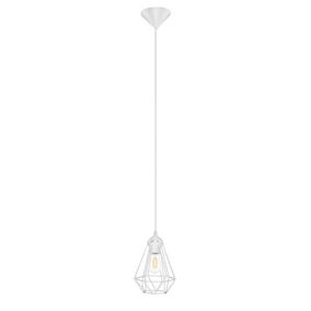 Lampa wisząca GoodHome Smertrio 1-punktowa E27 biała