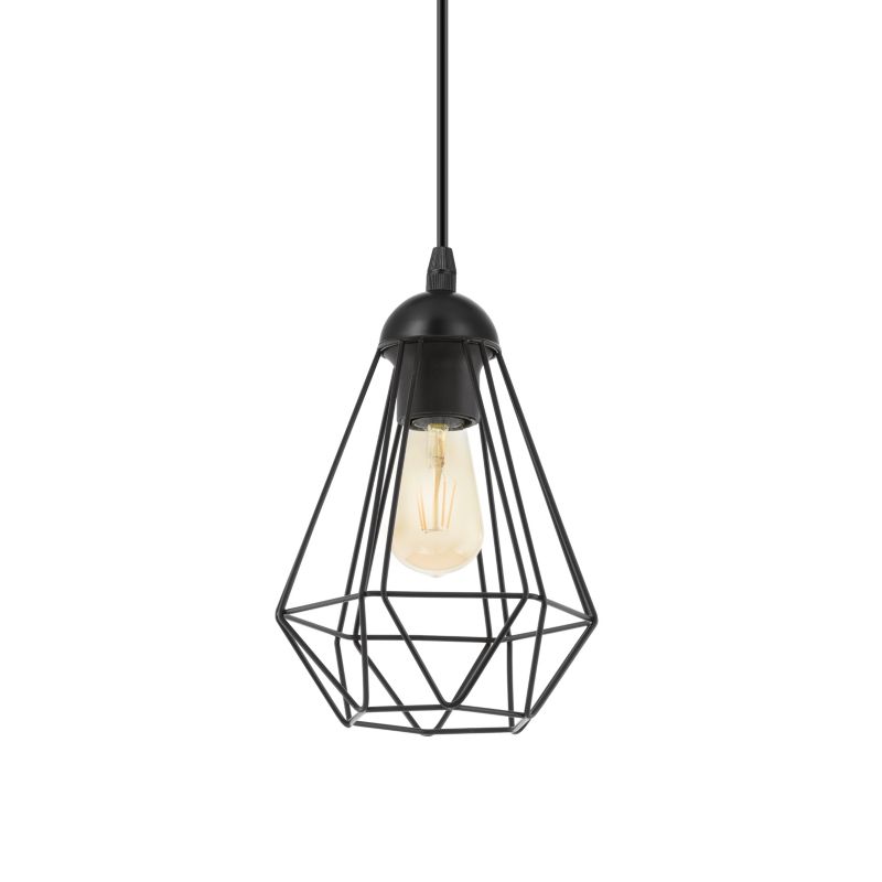 Lampa wisząca GoodHome Smertrio 3-punktowa E27 czarna