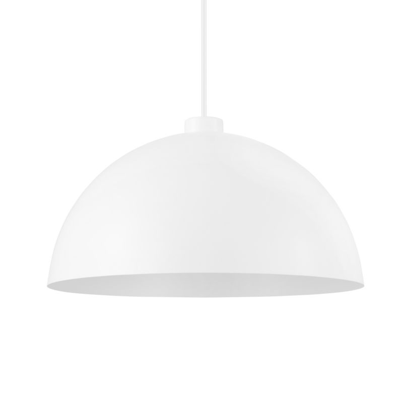 Lampa wisząca GoodHome Songor 1-punktowa E27 38 cm biała