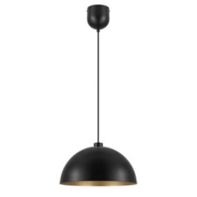 Lampa wisząca GoodHome Songor 1-punktowa E27 38 cm czarna