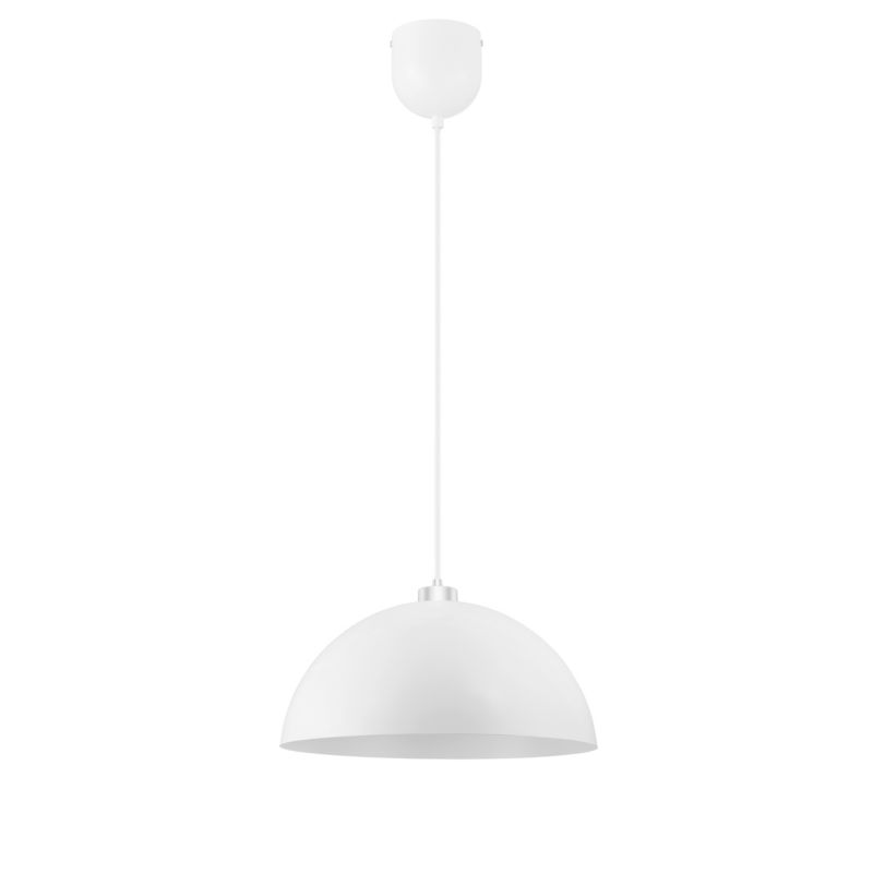 Lampa wisząca GoodHome Songor 1-punktowa E27 58 cm biała