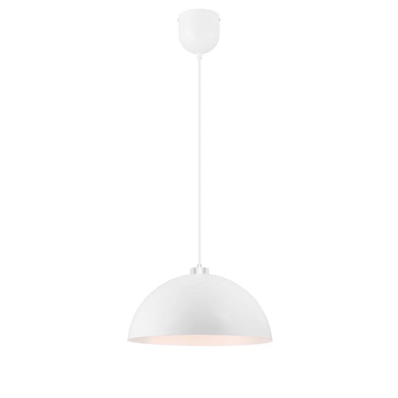 Lampa wisząca GoodHome Songor 1-punktowa E27 58 cm biała