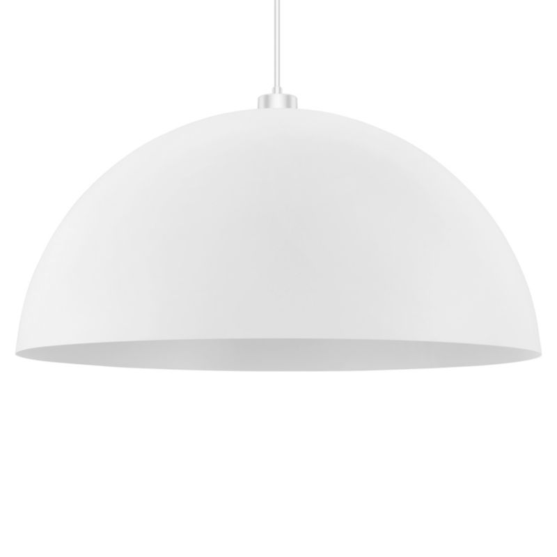 Lampa wisząca GoodHome Songor 1-punktowa E27 58 cm biała