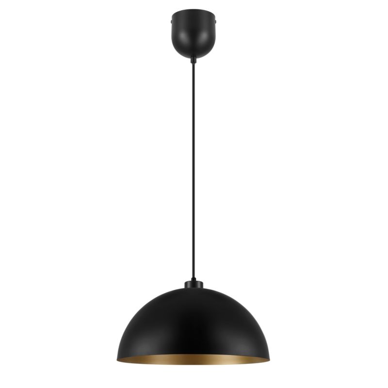 Lampa wisząca GoodHome Songor 1-punktowa E27 58 cm czarna