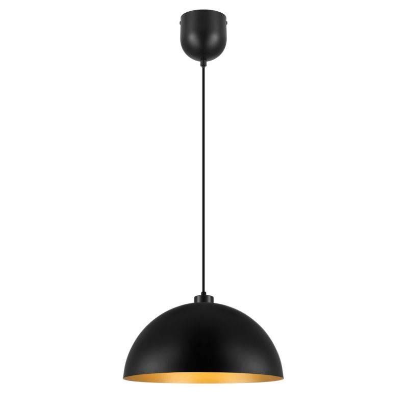 Lampa wisząca GoodHome Songor 1-punktowa E27 58 cm czarna