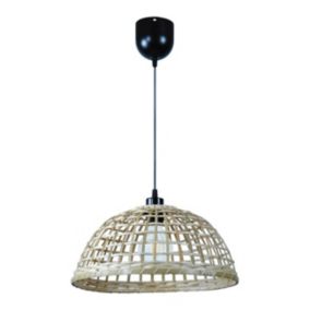 Lampa wisząca GoodHome Songor 1 x 60 W E27 38 cm bambus