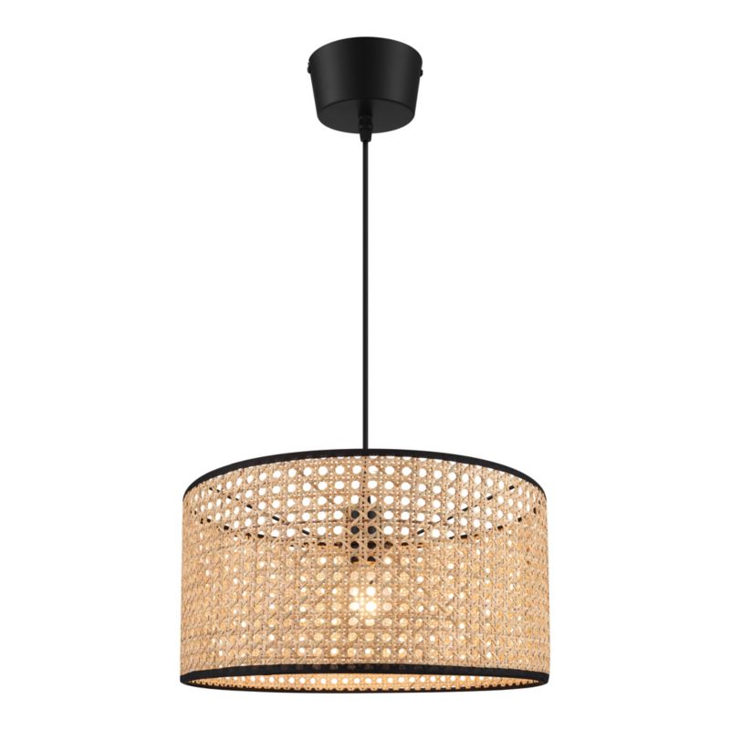 Lampa wisząca GoodHome Tonkin 1 X E27 rattan