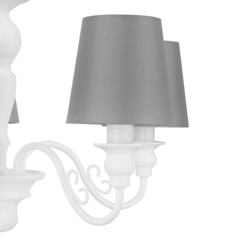 Lampa wisząca GoodHome Tulou 5 x E14 biała