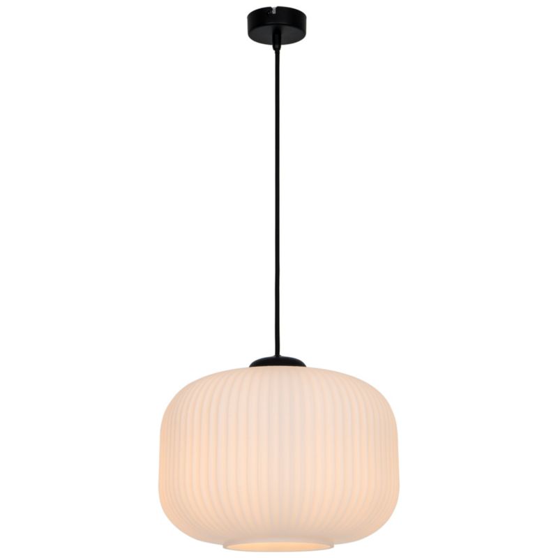Lampa wisząca GoodHome Walgis 1-punktowa 30 W E27 chrom / biała