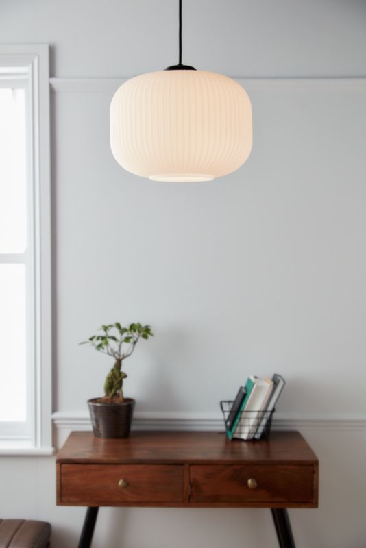 Lampa wisząca GoodHome Walgis 1-punktowa 30 W E27 chrom / biała