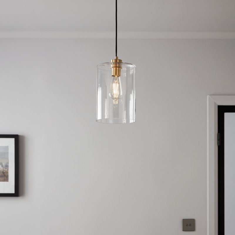 Lampa wisząca GoodHome Wutai 1-punktowa E27 mosiądz