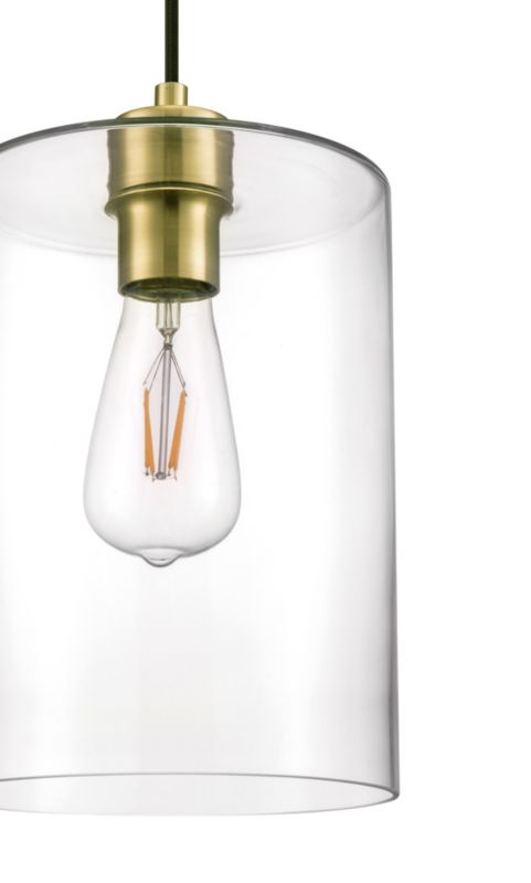 Lampa wisząca GoodHome Wutai 1-punktowa E27 mosiądz