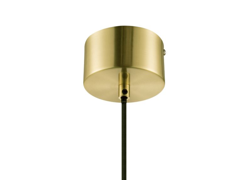 Lampa wisząca GoodHome Wutai 1-punktowa E27 mosiądz