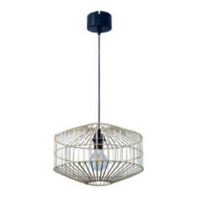 Lampa wisząca GoodHome Wutai 1 x 40 W E27 38 cm jasny bambus