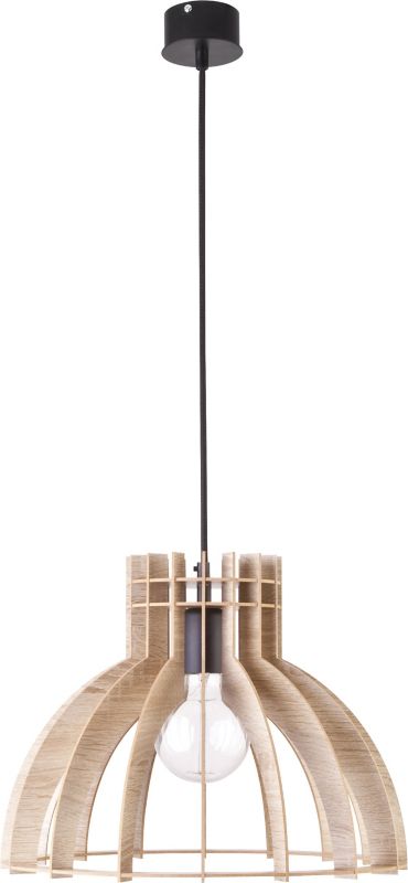 Lampa wisząca Isola M 1 x 60 W E27 dąb