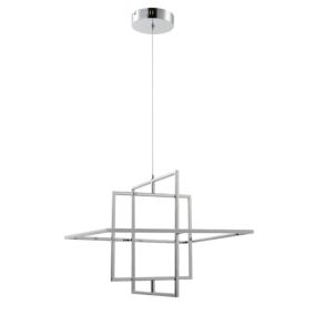 Lampa wisząca LED GoodHome Kohmani 50 cm 1700 lm chrom