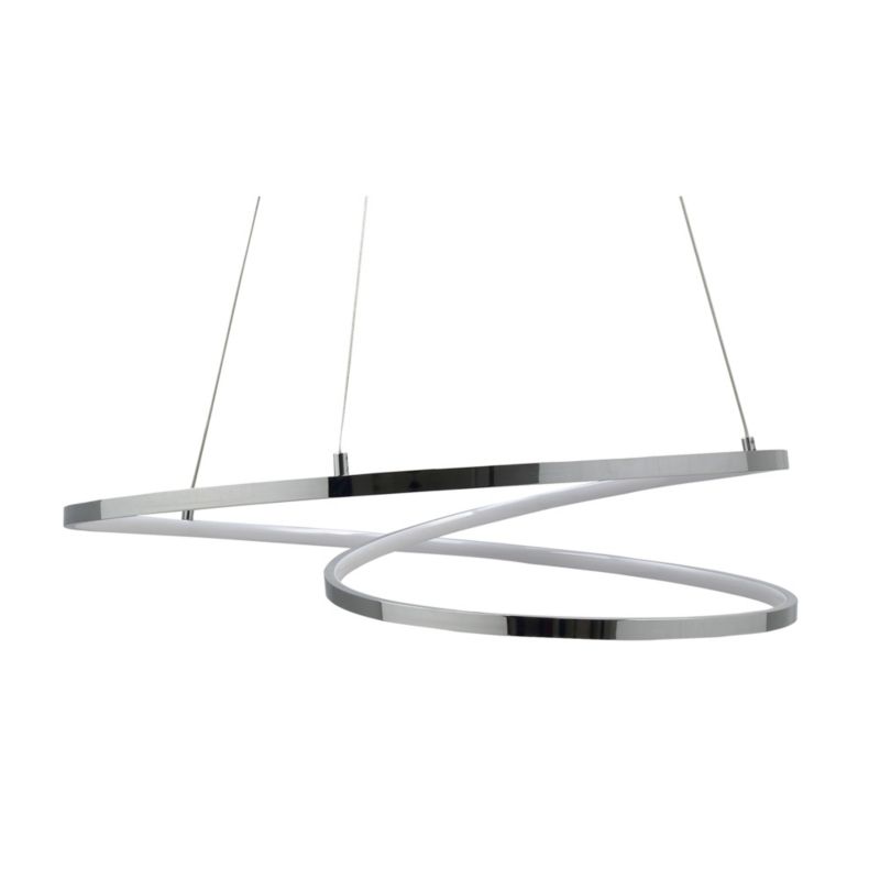 Lampa wisząca LED GoodHome Pegmati 2000 lm 58 cm chrom DIM