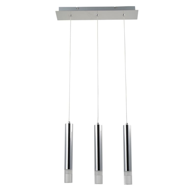 Lampa wisząca LED GoodHome Rossak 3-punktowa 1050 lm chrom